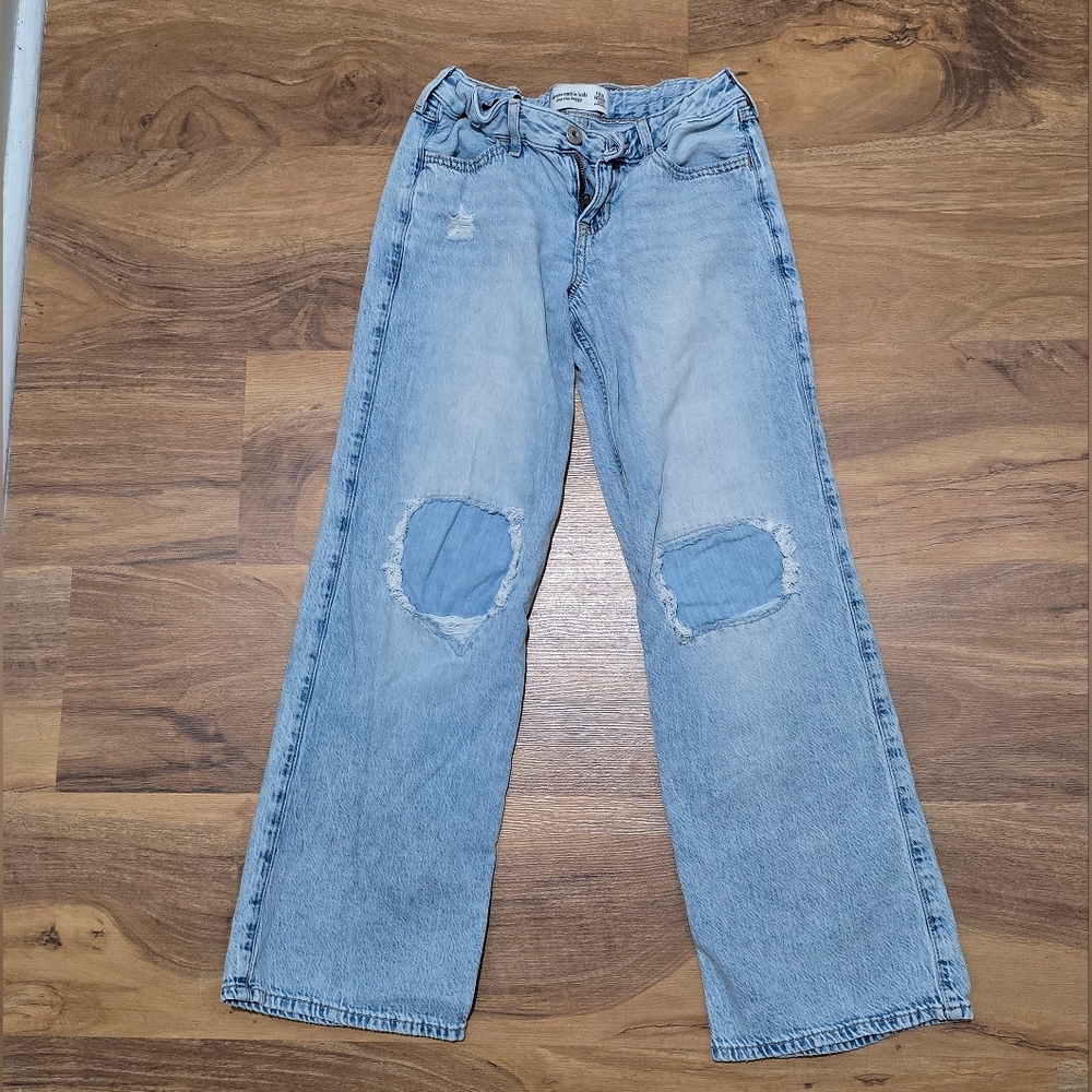 Abercrombie & Fitch Kids Distressed Blue Jeans